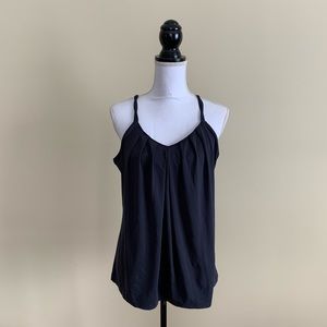 Large Charcoal & Black City Sports Tank Top